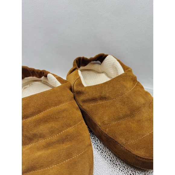 Moon Boots Evolution Suede Slippers in Cognac Brown - Picture 6 of 8